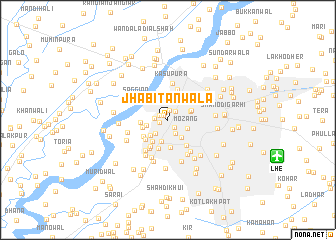 map of Jhabitanwāla