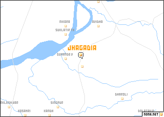 map of Jhagadia