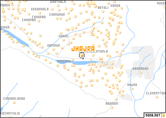 map of Jhājra