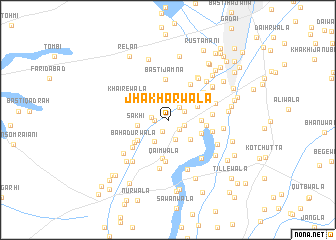 map of Jhakharwāla