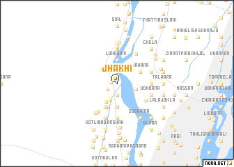 map of Jhākhi