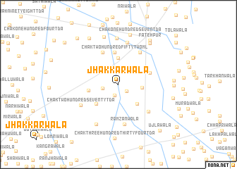 map of Jhakkarwāla