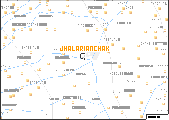 map of Jhalārian Chak