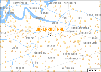 map of Jhalār Kotwāli