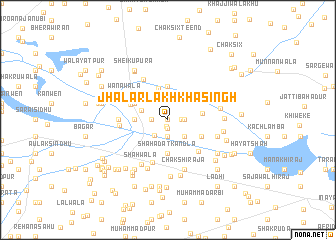 map of Jhālar Lakhkha Singh