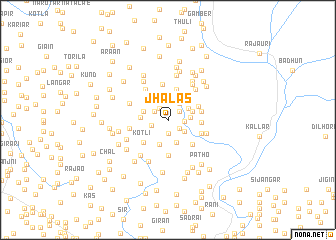 map of Jhalās