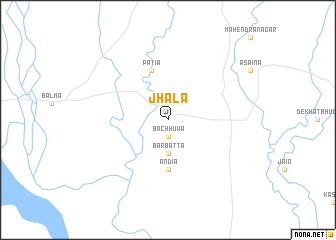 map of Jhāla