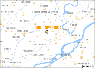 map of Jhallār Shamīr