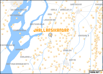 map of Jhallar Sikandar