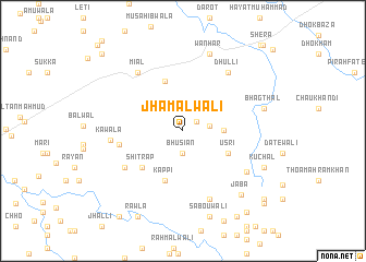 map of Jhamalwāli