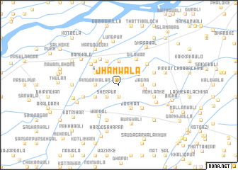 map of Jhāmwāla