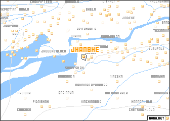 map of Jhānbhe