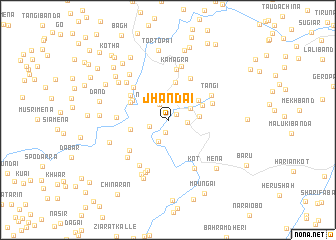 map of Jhāndai