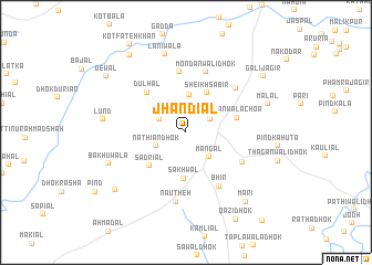 map of Jhandiāl