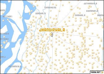 map of Jhandīrwāla