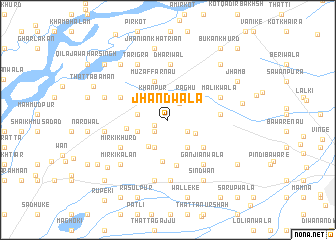 map of Jhandwāla