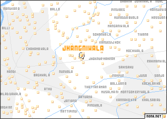 map of Jhangniwāla