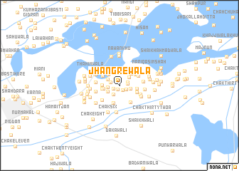 map of Jhangrewāla