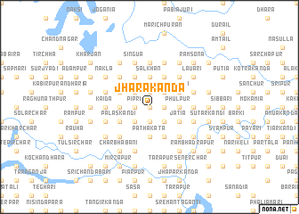 map of Jharākānda