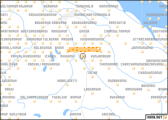 map of Jhāudāngi