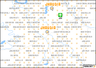 map of Jhāudia