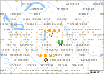 map of Jhāudia