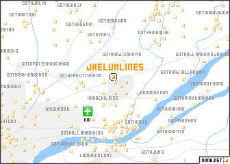 map of Jhelum Lines