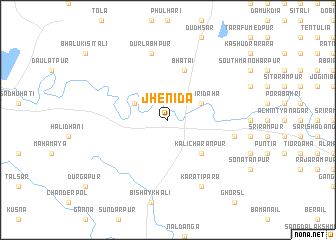 map of Jhenida