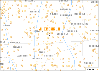 map of Jherowāla