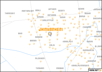 map of Jhinwarheri