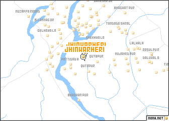 map of Jhīnwarheri