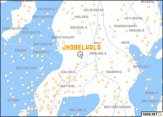 map of Jhobelwāla