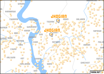 map of Jhogiān