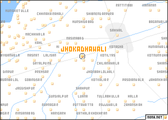 map of Jhok Ādhāwāli