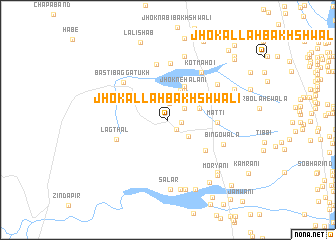 map of Jhok Allāh Bakhshwāli