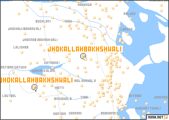 map of Jhok Allāh Bakhshwāli