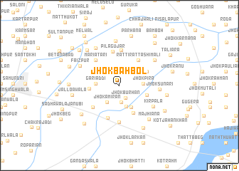 map of Jhok Bahbol