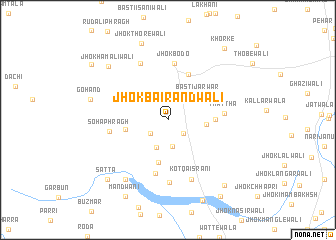 map of Jhok Bairandwāli