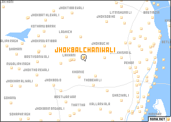 map of Jhok Balchānīwāli