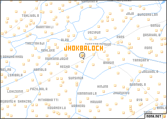 map of Jhok Baloch