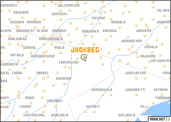 map of Jhok Beg