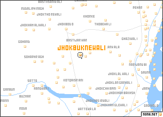 map of Jhok Buknewāli