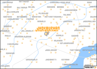 map of Jhok Burhān