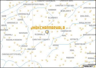 map of Jhok Channarwāla