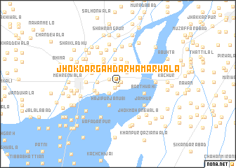 map of Jhok Dargah Darhamarwāla