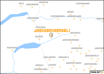 map of Jhok Darkhānwāli