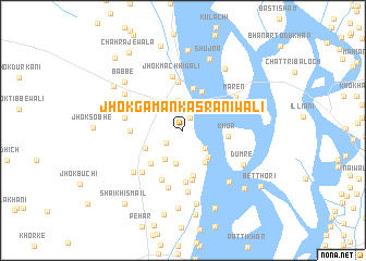 map of Jhok Gāman Kasrāniwāli