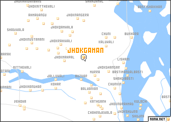 map of Jhok Gāman