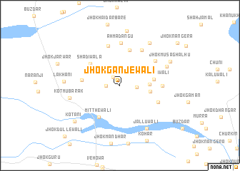 map of Jhok Ganjewāli