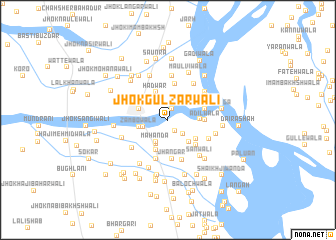 map of Jhok Gulzārwāli